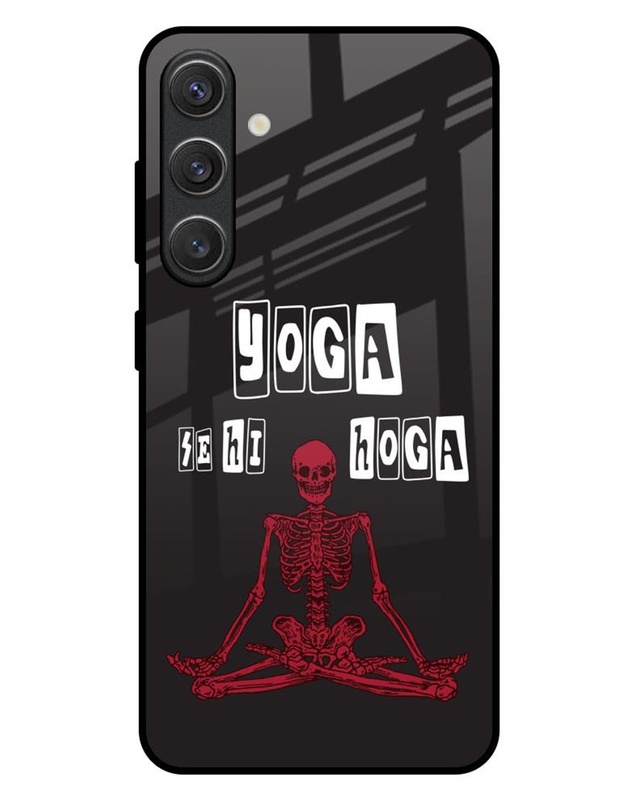 Yoga Se Hi Hoga Premium Glass Cover for Samsung Galaxy S25 Plus 5G
