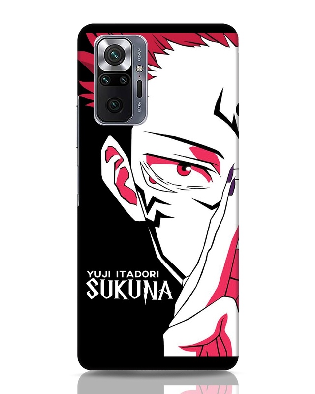 Shop Yuji Aka Sukuna Designer Hard Cover for Xiaomi Redmi Note 10 Pro-Front