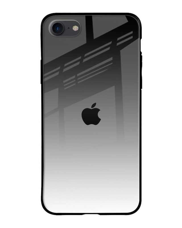 Shop Zebra Gradient Premium Glass Case for Apple iPhone SE 2020(Shock Proof, Scratch Resistant)-Front