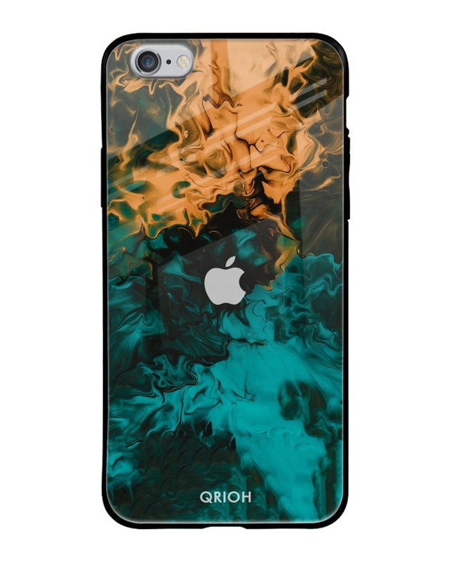 Shop Zig-Zag Printed Premium Glass Cover For iPhone 6S (Impact Resistant, Matte Finish)-Front