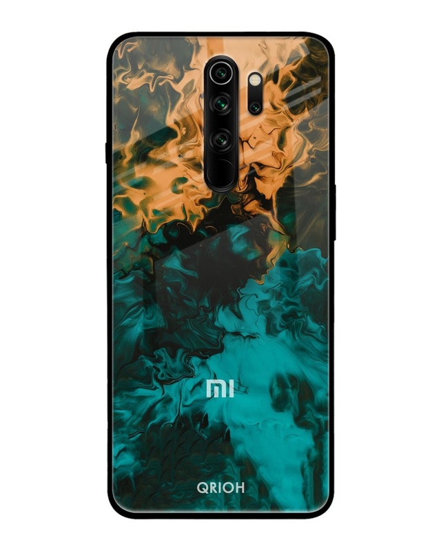 Shop Zig-Zag Printed Premium Glass Cover For Xiaomi Redmi Note 8 Pro (Impact Resistant, Matte Finish)-Front