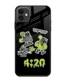 Shop 04:20 Sticker Pack Premium Glass Cover for Apple iPhone 12-Front