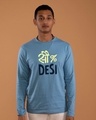 Shop 100% Desi Full Sleeve T-Shirt-Front