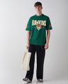 Shop Men's Forest Green Hawkins Tigers Graphic Printed Oversized T-shirt