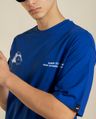 Shop Men's Blue Clock Typography Oversized T-shirt