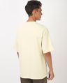 Shop Men's Beige Devils Creek Graphic Printed Oversized T-shirt-Full