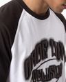 Buy Men's White & Brown Typography Oversized T-shirt - Image 6