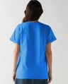Shop Women's Azure Blue Start Typography Boyfriend T-shirt-Design