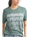 Shop Women's Bengaluru x4 T-shirt in Bottle Green-Design