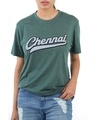 Shop Women's Chennai Logo T-shirt in Bottle Green-Design