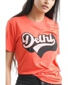 Shop Women's Red Curvey LogoT-shirt-Design