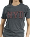 Shop Women's HYD Dotted T-shirt in Charcoal-Design