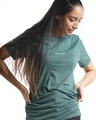 Shop Women's Hydrabadi AF T-shirt in Bottle Green-Front