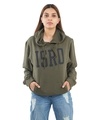 Shop Women's Green ISRO Bold Hoodie-Official ISRO Collection-Design