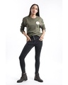 Shop Women's Green ISRO Logo Patch Sweatshirt-Official ISRO Collection-Full