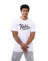 Shop Women's Kochi Script T-shirt in White-Front