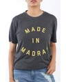 Shop Women's MADE IN MADRAS T-shirt in Charcoal-Full