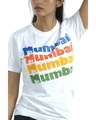 Shop Women's Me Mumbai T-shirt in White-Design