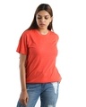 Shop Women's Red Unisex Basic T-shirt-Front