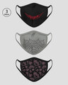 Shop 2-Layer Everyday Protective Mask - Pack of 3 (Hahahaha! Mandala! Wonderland! )-Front