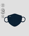 Shop 2 layer Premium Protective Masks Pack of 10 (Navy Blue)-Front