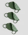 Shop 2-Layer Premium Protective Masks - Pack of 3 (Dark Olive)-Full