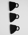 Shop 2-Layer Premium Protective Masks - Pack of 3 (Jet black- Jet black-Jet black)