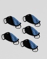 Shop 2-Layer Premium Protective Masks - Pack of 5 (Jet Black)
