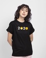 Shop 2020 Emojis Boyfriend T-Shirt Black-Front