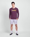 Shop 2020 Emojis Full Sleeve T-Shirt Deep Purple-Design