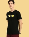 Shop 2020 Emojis Half Sleeve T-Shirt Black-Front