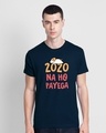 Shop 2020 Na Ho Payega Half Sleeve T-Shirt Navy Blue-Front