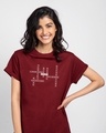 Shop 2020 Scrabble Boyfriend T-Shirt Scarlet Red-Front