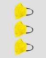 Shop 3 Layer Premium Life Mask Combo of 3 (Pineapple yellow)-Design