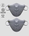 Shop 3 Panel Fashion Mask Grey-Front