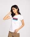 Shop 3 Stripes Half Sleeve T-Shirt-Front