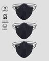 Shop 5-Layer Bewakoof N 95 Reusable Life Mask - Pack of 3 (Black)-Front