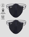 Shop 5 Layer Bewakoof N 95 Reusable Life Mask Men Combo of 2 (Jet Black)-Front