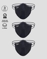 Shop 5-Layer Bewakoof N 95 Reusable Life Mask - Pack of 3 (Black)-Design