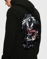 Shop Men's Black Venom Street Graphic Printed Hoodies
