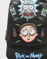 Shop Unisex Black 8-Bit Rick & Morty Printed Small Backpack
