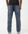 Shop Men's Blue Washed Straight Fit Jeans-Design