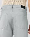 Shop Men's Powder Grey Applique Straight Fit Jeans