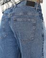 Shop Men's Blue Applique Washed Straight Fit Jeans