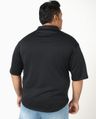 Shop Men's Jet Black Oversized Plus Size Shirt-Design