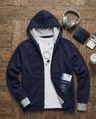 Shop Men's Navy Plus Size Airport Hoodie-Front