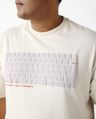 Shop Men's Beige Keyboard Graphic Printed Oversized Plus Size T-shirt