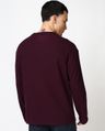 Shop Men's Maroon Textured Oversized T-shirt