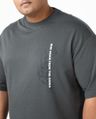 Shop Men's Dark Shadow Grey Rise Again Graphic Printed Oversized Plus Size T-shirt