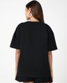 Shop Women's Black Stay Classy Graphic Printed Oversized T-shirt-Full